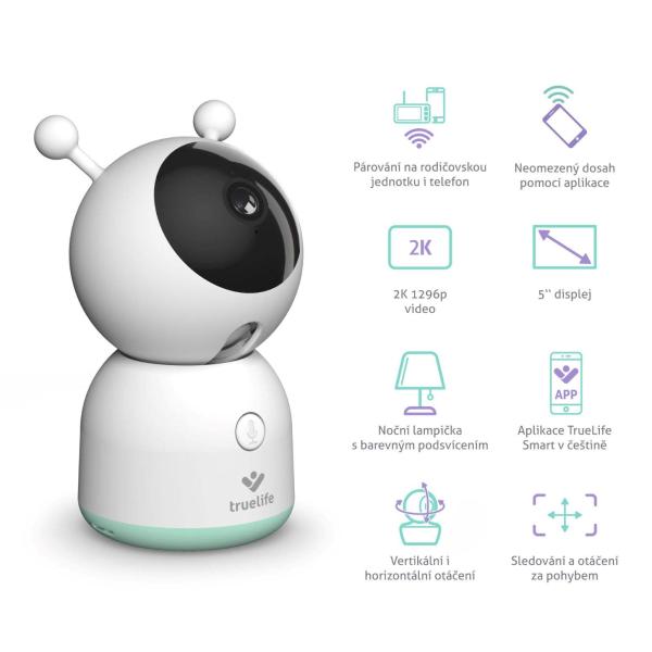 TrueLife NannyCam R7 Dual Smart (USB-C) - digitální video chůvička4