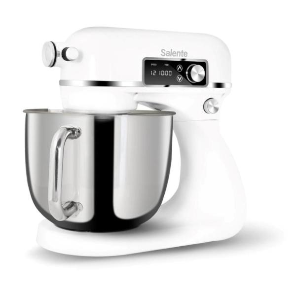 Salente DigiChef+, kuchyňský robot, mísa 6 litrů, celokovový, masomlýnek, digitální displej, bílý5