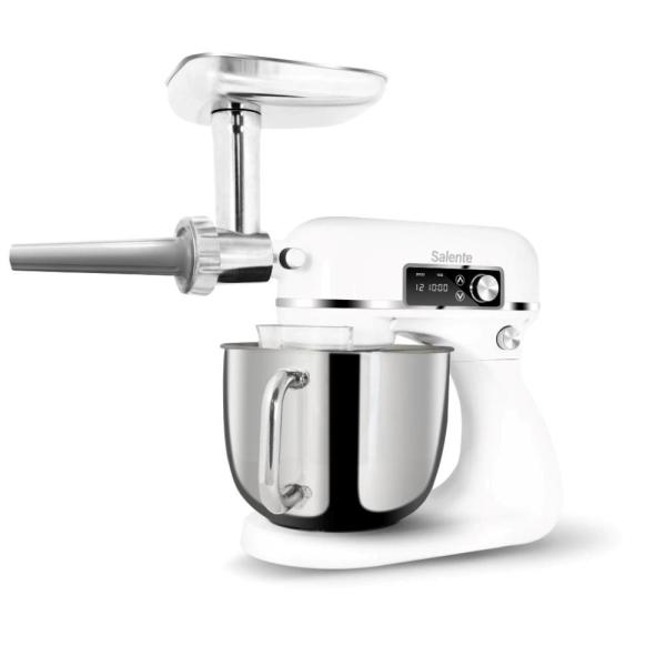 Salente DigiChef+, kuchyňský robot, mísa 6 litrů, celokovový, masomlýnek, digitální displej, bílý6