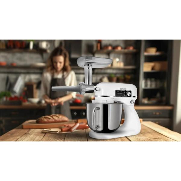 Salente DigiChef+, kuchyňský robot, mísa 6 litrů, celokovový, masomlýnek, digitální displej, bílý7