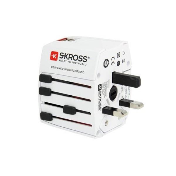 SKROSS cestovní adaptér MUV USB AC65PD, univerzální, neuzemněný, USB A+C 65W3