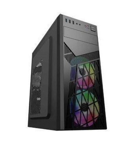 EUROCASE skříň ML N6-560B,  ATX,  2x USB-A,  1x USB-C,  2x 120mm ARGB Fan,  černá