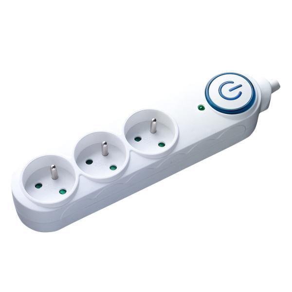 Solight přepěťová ochrana,  3 zásuvky,  1, 5m,  bílá1