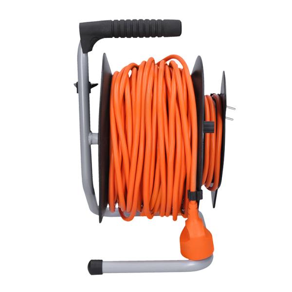 Solight prodlužovací přívod na bubnu, 1 zásuvka, 50m, oranžový kabel, 3x 1, 5mm21