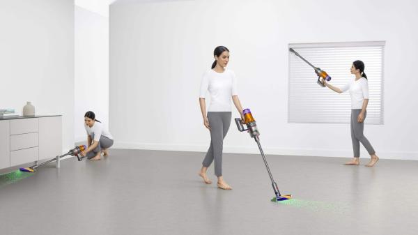BAZAR - Dyson V12 Detect Slim Absolute 2023,  akumulátorový vysavač,  iluminační technologie,  3 režimy - použito,  opraveno5