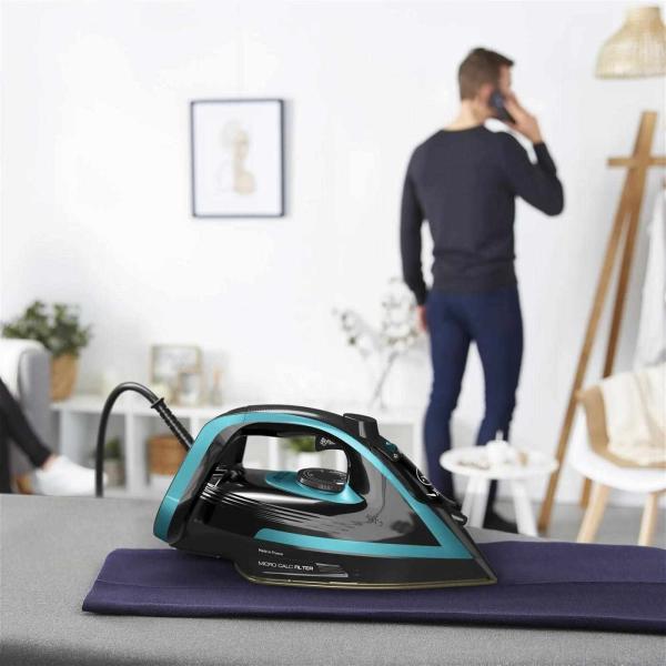 BAZAR - Tefal Puregliss FV8066E0 napařovací žehlička, 3000 W, anti-drip, rychlé nahřátí, tyrkysová - Poškozený obal5