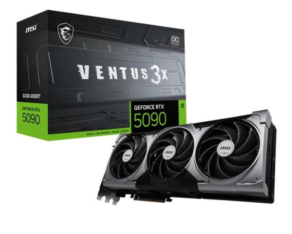 MSI GeForce RTX 5090 VENTUS 3X/ OC/ 32GB/ GDDR7
