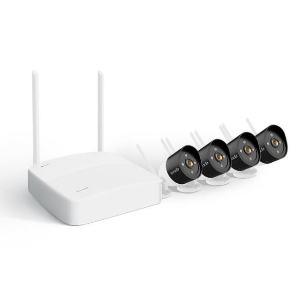 BAZAR - Tenda K4W-3TC - kamerový WiFi set,  4x IP 2K kamera,  NVR rekordér,  zvuk,  noční vidění - poškozený obal1
