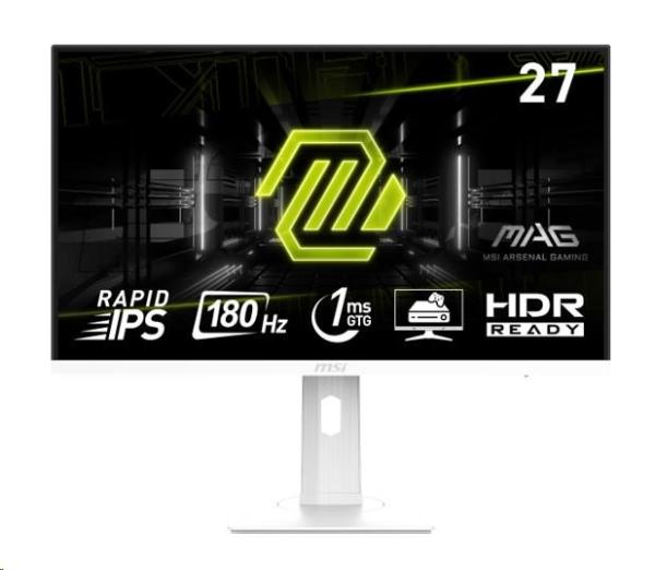 MSI LCD MAG 274PFW, 27", 1920 x 1080, 180Hz, IPS, 1ms, VESA 75x75, White2