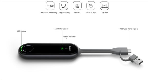 Yealink PA20 WiFi dongle pro sdílení prezentace1