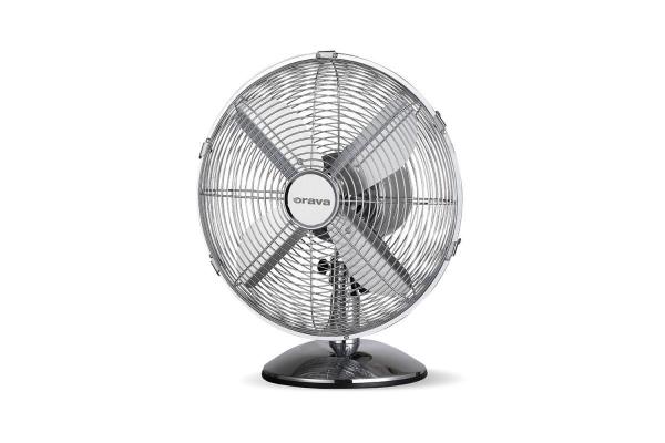 Orava SF-100 X stolní oscilující ventilátor,  3 stupně rychlosti,  oscilace doprava a doleva,  stříbrná1