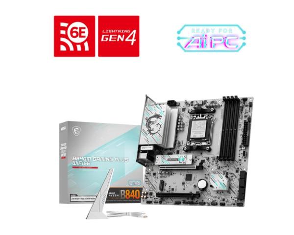 MSI MB Sc AM5 B840M GAMING PLUS WIFI6E,  AMD B840,  4xDDR5,  1xHDMI,  WI-FI,  mATX