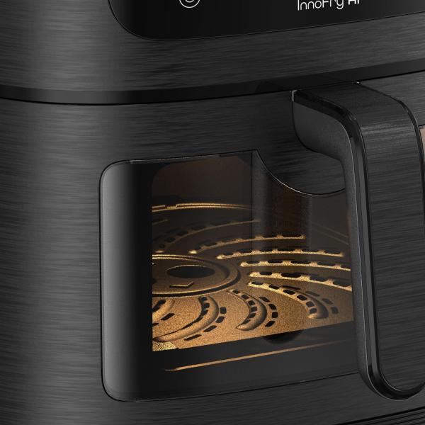 Rohnson InnoFry AI chytrá horkovzdušná fritéza, 1800 W, Wi-Fi, objem 8 l, TFT displej, černá6