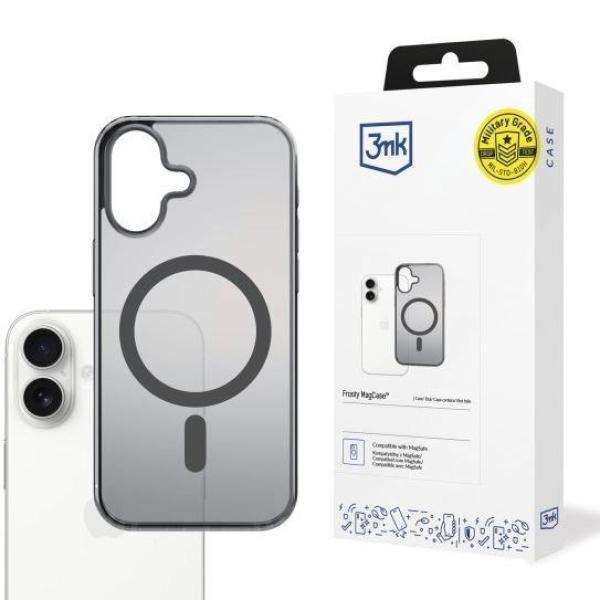 3mk ochranný kryt Frosty MagCase Black pro Apple iPhone 17