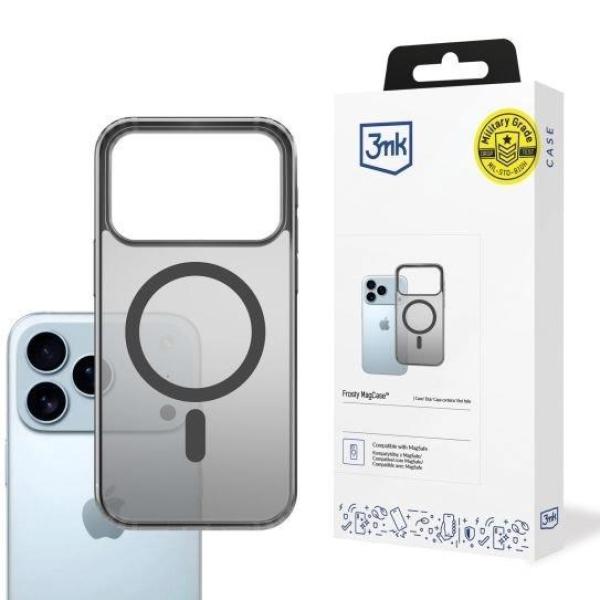 3mk ochranný kryt Frosty MagCase Black pro Apple iPhone 17 Pro Max