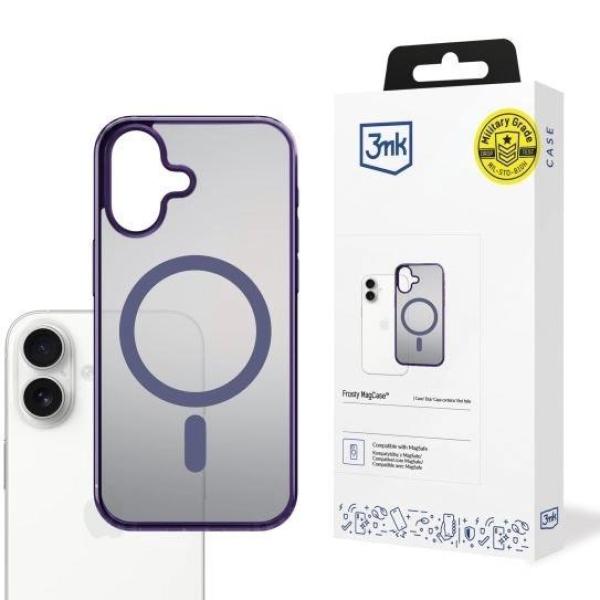 3mk ochranný kryt Frosty MagCase Purple pro Apple iPhone 17