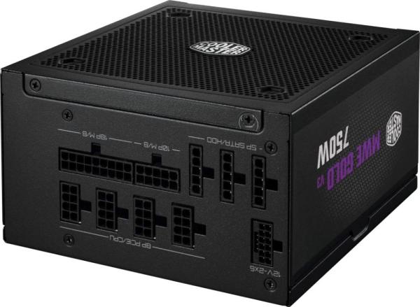 Cooler Master zdroj 750W MWE Gold 3,  120mm,  80+ Gold,  Plně modulární,  ATX 3.12