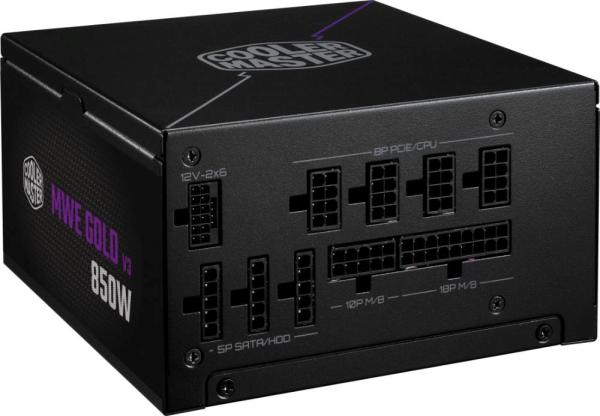 Cooler Master zdroj 850W MWE Gold 3 (GXII),  120mm,  80+ Gold,  Plně modulární,  ATX 3.15