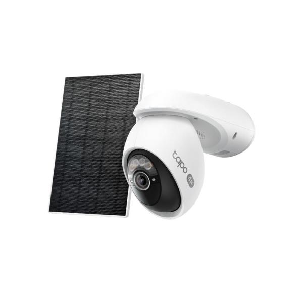 TP-Link Tapo C660 KIT venkovní kamera,  solární panel (8MP,  4K,  2160p,  IR 12m,  WiFi,  micro SD card,  IP65)1