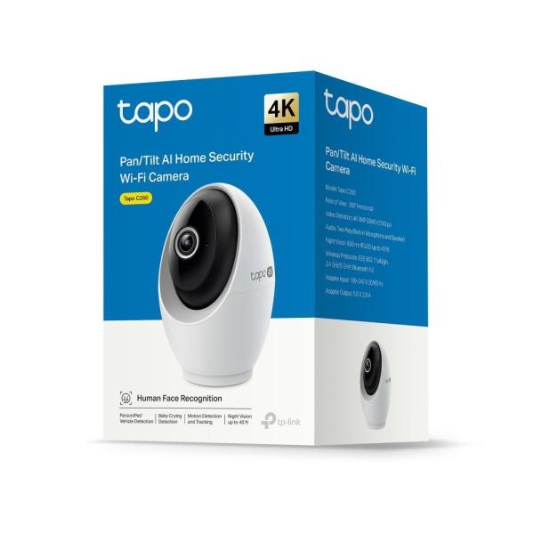 TP-Link Tapo C260 domácí-indoor kamera (8MP, 4K 2160p, IR 12m, WiFi, micro SD card)4