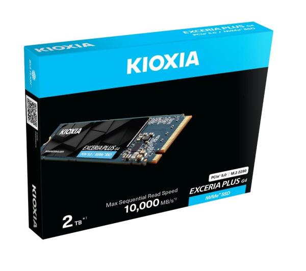 KIOXIA SSD EXCERIA PLUS G4 2TB,  PCIe Gen5x4,  M.2 2280,  (R:10000/ W:8200MB/ s)1