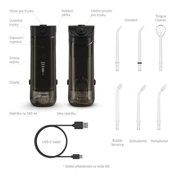 TrueLife AquaFloss Mini M50 - ústní sprcha - černá9