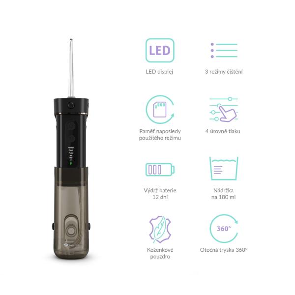 TrueLife AquaFloss Mini M50 - ústní sprcha - černá1