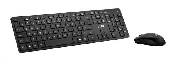 MSI set klávesnice a myši COMBO PRO, bezdrátová, CZ/SK lokalizace1