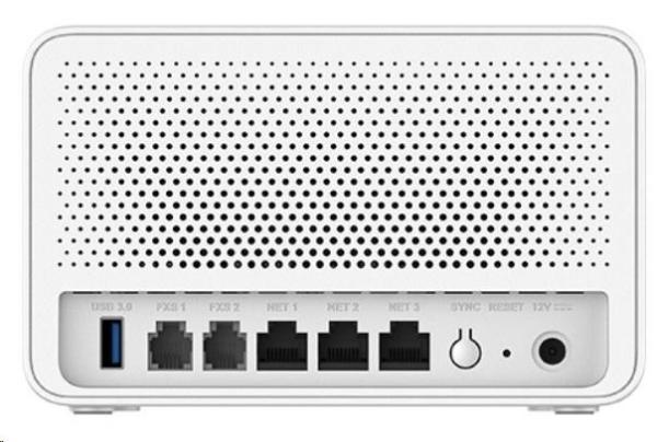 Grandstream GWN7062ET Wi-Fi 6 router, AX3000, 2, 4G 2×2:2, 5G 3x3:2 MU-MIMO, Mesh, 3x 10 100 1000Mbps1