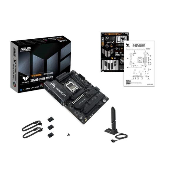 ASUS MB Sc AM5 TUF GAMING X870E-PLUS WIFI7,  AMD X870E,  4xDDR5,  2xUSB-C 4.0,  1xHDMI5