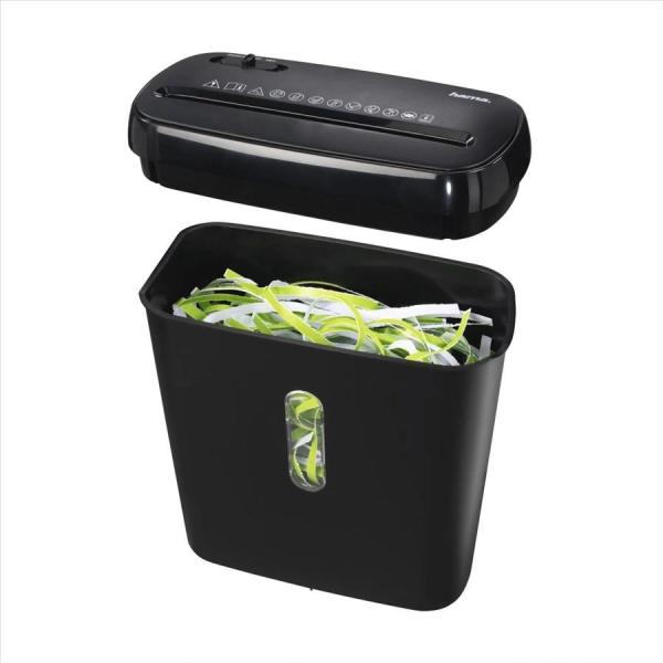 BAZAR - Hama Basic S6,  skartovačka,  přímý řez,  6 listů,  stupeň utajení P-2 - Poškodený obal  - komplet1