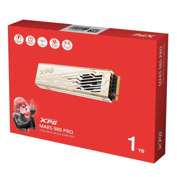 ADATA SSD 1TB XPG MARS 980 PRO,  PCIe Gen5x4,  M.2 2280,  (R:14000/  W:10000MB/ s)5