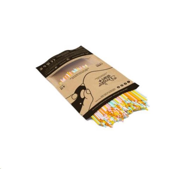 VZOREK - 3Doodler náplň ECO-PCL pro 3D pero Start+ 250ks - bílá,  mint,  oranžová,  žlutá