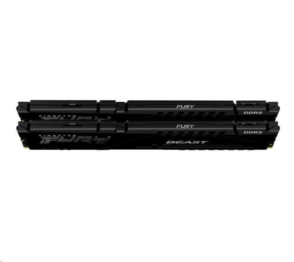 KINGSTON DIMM DDR5 128GB (Kit of 2) 5600MT/ s CL36 FURY Beast Černá EXPO1