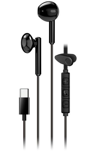 GENIUS sluchátka HS-M366 headset,  mikrofon,  USB-C,  rotáční klip,  černá