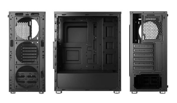 1stCOOL skříň RAINBOW 4, Mid Tower, AU, USB 3.0, 4x 120mm RGB Fan, černá2