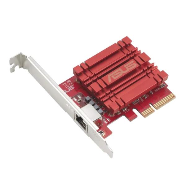 ASUS PCIe Adaptér XG-C100C V3,  až 10Gbps,  RJ45,  červená