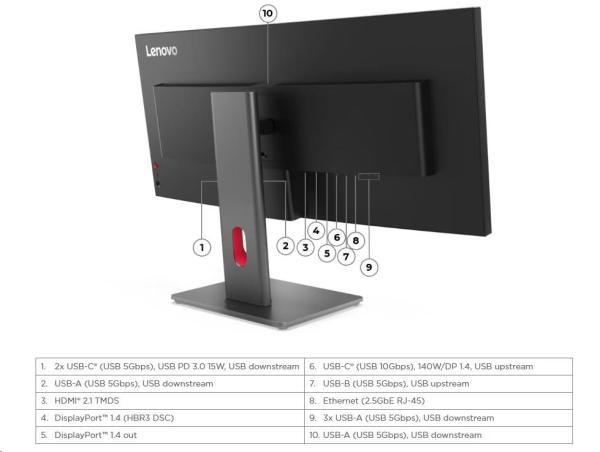 LENOVO LCD ThinkVision P34WD-40- 34", IPS, mat, 21:9, 3440x1440, 178/ 178, 4/ 6ms, 350cd/ m2, 2000:1, DP, HDMI, VESA, 3Y4