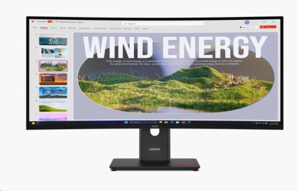 Lenovo ThinkVision/ T34WD-40/ 34"/ VA/ wQHD/ 120Hz/ 4ms/ Black/ Čierna/ 3R