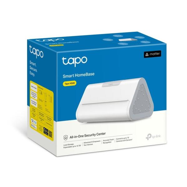 TP-Link Tapo H500 WiFi Chytrý IoT hub - základna HomeBase (2, 4GHz/ 5GHz, 1xHDMI, 1x2, 5"SATA, 1x100Mb/ s, 1xUSB, 1xUSB-C)4