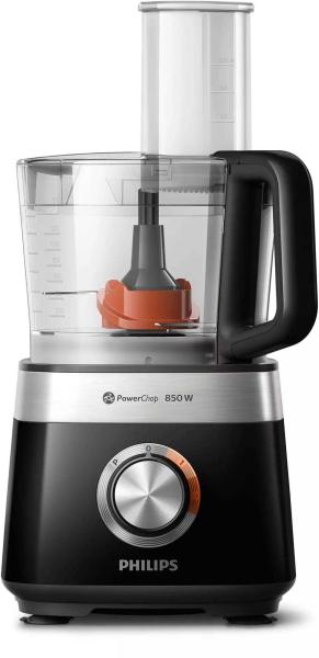 BAZAR - Philips Viva Collection HR7530/10 kuchyňský robot, 850 W, 2 rychlosti + puls, černá - poškozený obal1