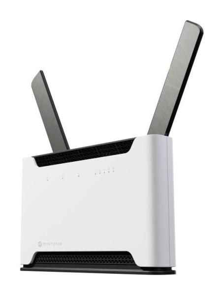 MIKROTIK RouterBOARD Chateau 5G R17 ax + L4 (1,8GHz; 1GB RAM, 1x 2.5G 4xGLAN switch, 1x 2,4/5GHz 802.11ax,  5G plastic case, zdroj