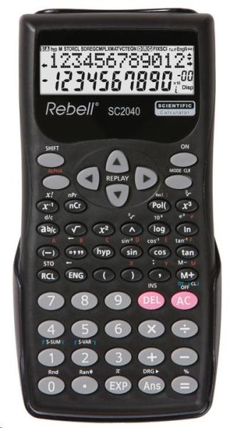 REBELL kalkulačka - SC 2040 BK - černá