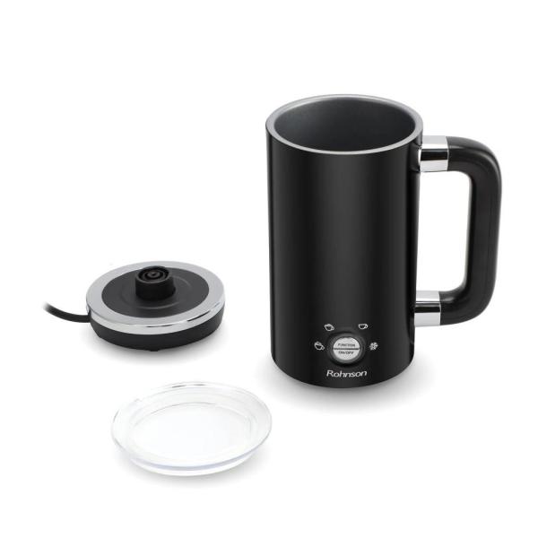 BAZAR - Rohnson napěňovač mléka s průhledným víkem proti vystříknutí - Poškozený obal (Komplet)4