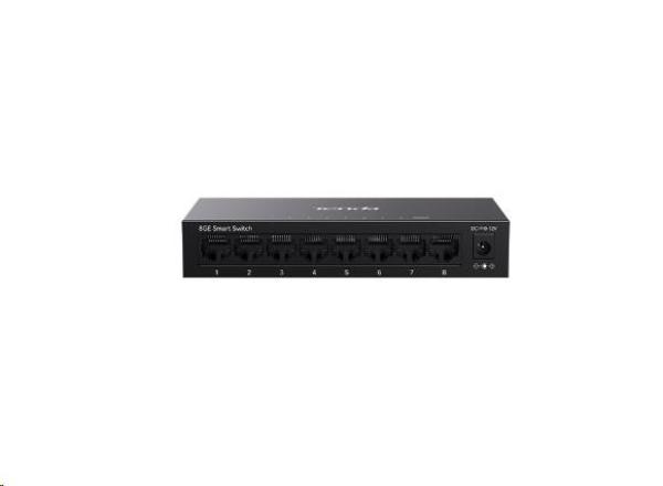 Tenda TEG2208D Websmart L2 cloud managed switch, 8x 10/ 100/ 1000 Mbps, Kov, Fanless - bez ventilátorov