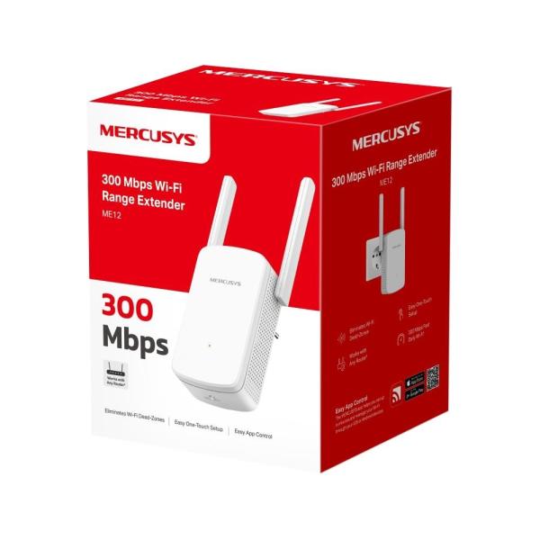 MERCUSYS ME12 WiFi4 Extender/ Repeater (N300, 2, 4GHz)3