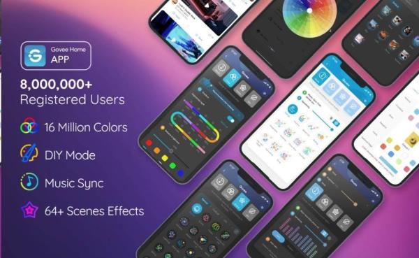 Govee Neon SMART ohebný LED pásek - RGBIC - 2m5