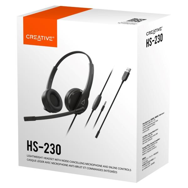 Creative HS-230 sluchátka USB/jack12
