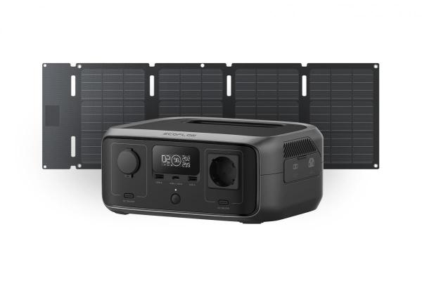 EcoFlow River 3 UPS + EcoFlow 45W solární panel (Typ-C) (Hard Bundle)