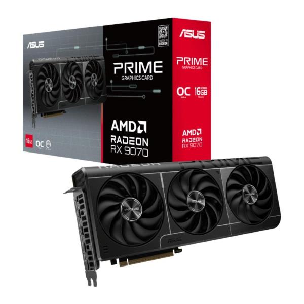 ASUS PRIME RX 9070/ Gaming/ OC/ 16GB/ GDDR6
